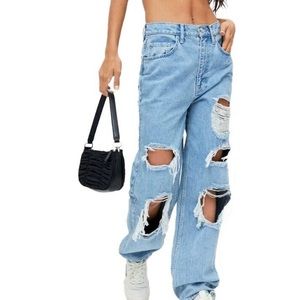 Urban Outfitters BDG Destroyed High Rise Baggy Jeans